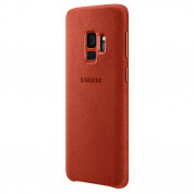 Samsung Alcantara Cover EF-XG960AREGWW - оригинален кейс от алкантара за Samsung Galaxy S9 (червен) 1