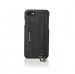 Mike Galeli Back Case JESSE - кожен (естествена кожа) кейс с въже за ръката и джоб за кредитна карта за iPhone SE (2022), iPhone SE (2020), iPhone 8, iPhone 7 (черен) 2