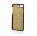 Mike Galeli Back Case JESSE - кожен (естествена кожа) кейс с въже за ръката и джоб за кредитна карта за iPhone SE (2022), iPhone SE (2020), iPhone 8, iPhone 7 (черен) 7