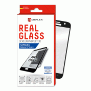 Displex Real Glass 10H Protector 3D Full Cover - калено стъклено защитно покритие за дисплея на Samsung Galaxy S7 (черен-прозрачен)