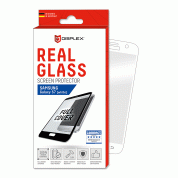 Displex Real Glass 10H Protector 3D Full Cover - калено стъклено защитно покритие за дисплея на Samsung Galaxy S7 (бял-прозрачен)