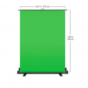 Elgato Green Screen - сгъваем Chroma Key панел за отстраняване на фона (зелен) 4