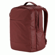 Incase City Backpack - елегантна и стилна раница за MacBook Pro 15, 17 инча и лаптопи до 17 инча (тъмночервен) 2