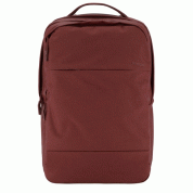 Incase City Backpack - елегантна и стилна раница за MacBook Pro 15, 17 инча и лаптопи до 17 инча (тъмночервен)