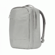 Incase City Diamond Ripstop Backpack - елегантна и стилна раница за MacBook Pro 15, 17 инча и лаптопи до 17 инча (сив) 5