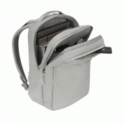 Incase City Diamond Ripstop Backpack - елегантна и стилна раница за MacBook Pro 15, 17 инча и лаптопи до 17 инча (сив) 8