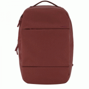 Incase City Compact Backpack - елегантна и стилна раница за MacBook Pro 15 и лаптопи до 15 инча (тъмночервен)