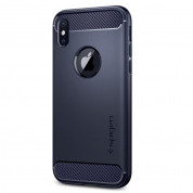 Spigen Rugged Armor for iPhone XS, iPhone X (midnight blue) 1