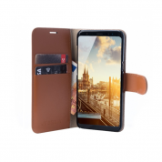JT Berlin LeatherBook Kreuzberg Case - хоризонтален кожен (естествена кожа) калъф тип портфейл за Samsung Galaxy S9 (кафяв) 3