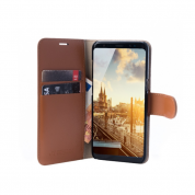 JT Berlin LeatherBook Kreuzberg Case - хоризонтален кожен (естествена кожа) калъф тип портфейл за Samsung Galaxy S9 plus (кафяв) 3