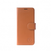 JT Berlin LeatherBook Kreuzberg Case - хоризонтален кожен (естествена кожа) калъф тип портфейл за Samsung Galaxy S9 plus (кафяв)