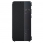 Huawei Smart View Cover - оригинален кожен калъф за Huawei P20 (черен)