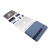 STM Ridge Sleeve - дизайнерски ударо и водоустойчив калъф за iPad Pro 12.9 (2018), iPad Pro 12.9 (2020), iPad Pro 12.9 (2021), MacBook Air 11, MacBook 12, преносими компютри и таблети до 12.9 инча (син) 5