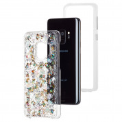 CaseMate Karat Petals Case - дизайнерски кейс с истински цветя и с висока защита за Samsung Galaxy S9 (перлен) 3
