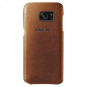 Samsung Case Leather EF-VG930LDEGWW - оригинален кожен кейс (естествена кожа) за Samsung Galaxy S7 (кафяв)
