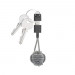 Native Union Key Lightning Cable - здрав плетен кабел, тип ключодържател с Lightning за Apple устройства (сив-бял) 2