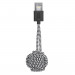 Native Union Key Lightning Cable - здрав плетен кабел, тип ключодържател с Lightning за Apple устройства (сив-бял) 3