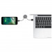Native Union Key Lightning Cable - здрав плетен кабел, тип ключодържател с Lightning за Apple устройства (сив-бял) 6