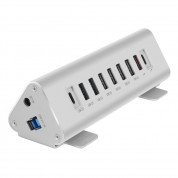 Macally 9-Port USB-A, USB-C Hub Charger with USB-A cable and power outlet
