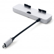 Satechi Aluminium USB-C Clamp Hub Pro - алуминиев USB-C хъб и четец за SD/microSD карти за iMac 2017, iMac Pro, iMac 2019 (сребрист) 1