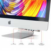 Satechi Aluminium USB-C Clamp Hub Pro - алуминиев USB-C хъб и четец за SD/microSD карти за iMac 2017, iMac Pro, iMac 2019 (сребрист) 5