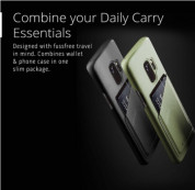 Mujjo Leather Wallet Case - кожен (естествена кожа) кейс с джоб за кредитна карта за Samsung Galaxy S9 (черен) 4