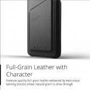 Mujjo Leather Wallet Case - кожен (естествена кожа) кейс с джоб за кредитна карта за Samsung Galaxy S9 Plus (черен) 1