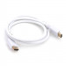 Omega HDMI Cable - HDMI кабел за мобилни устройства (1.5 метра) (бял) 1
