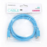 Omega HDMI Cable - HDMI кабел за мобилни устройства (1.5 метра) (син) 1