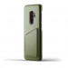 Mujjo Leather Wallet Case - кожен (естествена кожа) кейс с джоб за кредитна карта за Samsung Galaxy S9 Plus (зелен) 1