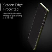Mujjo Leather Wallet Case - кожен (естествена кожа) кейс с джоб за кредитна карта за Samsung Galaxy S9 Plus (зелен) 3