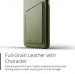Mujjo Leather Wallet Case - кожен (естествена кожа) кейс с джоб за кредитна карта за Samsung Galaxy S9 Plus (зелен) 6