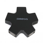 Omega Star 4-Port USB Hub (black)