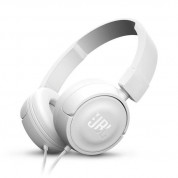 JBL T450 On-ear Headphones - слушалки с микрофон за мобилни устройства (бял)