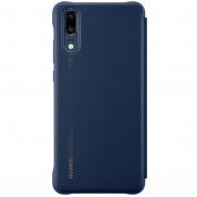 Huawei Smart View Cover - оригинален кожен калъф за Huawei P20 (син) 2