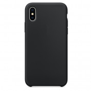 SDesign Silicone Original Case - качествен силиконов кейс за iPhone XS, iPhone X (черен)