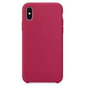 SDesign Silicone Original Case for iPhone XS, iPhone X (rose red)