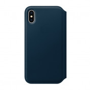 SDesign Original Leather Folio Case for iPhone XS,iPhone X (cosmos blue) 2