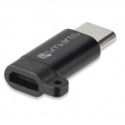 4smarts Adapter MicroUSB to USB-C - USB-C адаптер за устройства с USB-C порт (черен)
