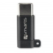 4smarts Adapter MicroUSB to USB-C - USB-C адаптер за устройства с USB-C порт (черен) 2