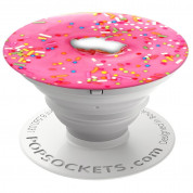 Popsockets Pink Donut - поставка и аксесоар против изпускане на вашия смартфон (розов)