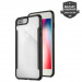 4smarts Clip-On Cover Trendline Premium KNOX - хибриден удароустойчив кейс за iPhone 7 Plus, iPhone 8 Plus (черен-прозрачен) 2