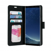 Prodigee Wallegee Case - кожен калъф, тип портфейл с отделящ се кейс и поставка за Samsung Galaxy S9 (черен) 2