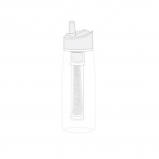 LifeStraw Go 2-Stage Filtration - бутилка за пречистване на всякакъв тип вода с двойна филтрация (сив) 3