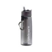 LifeStraw Go 2-Stage Filtration - бутилка за пречистване на всякакъв тип вода с двойна филтрация (сив)