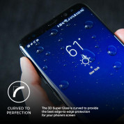 Prodigee 3D Super Glass - калено стъклено защитно покритие за дисплея на Samsung Galaxy S9 (прозрачен-черен) 3