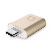 Nonda USB-C to USB-A Mini Adapter - USB-A адаптер за MacBook и компютри с USB-C порт (златист) 1