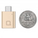 Nonda USB-C to USB-A Mini Adapter - USB-A адаптер за MacBook и компютри с USB-C порт (златист) 3