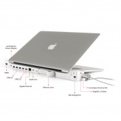 LandingZone Dock Pro Retina 13 - мултифункционален хъб за зареждане и свързване на допълнителна периферия за MacBook Pro Retina 13 (бял)