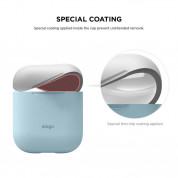Elago Duo Silicone Case - силиконов калъф за Apple Airpods (светлосин) 6